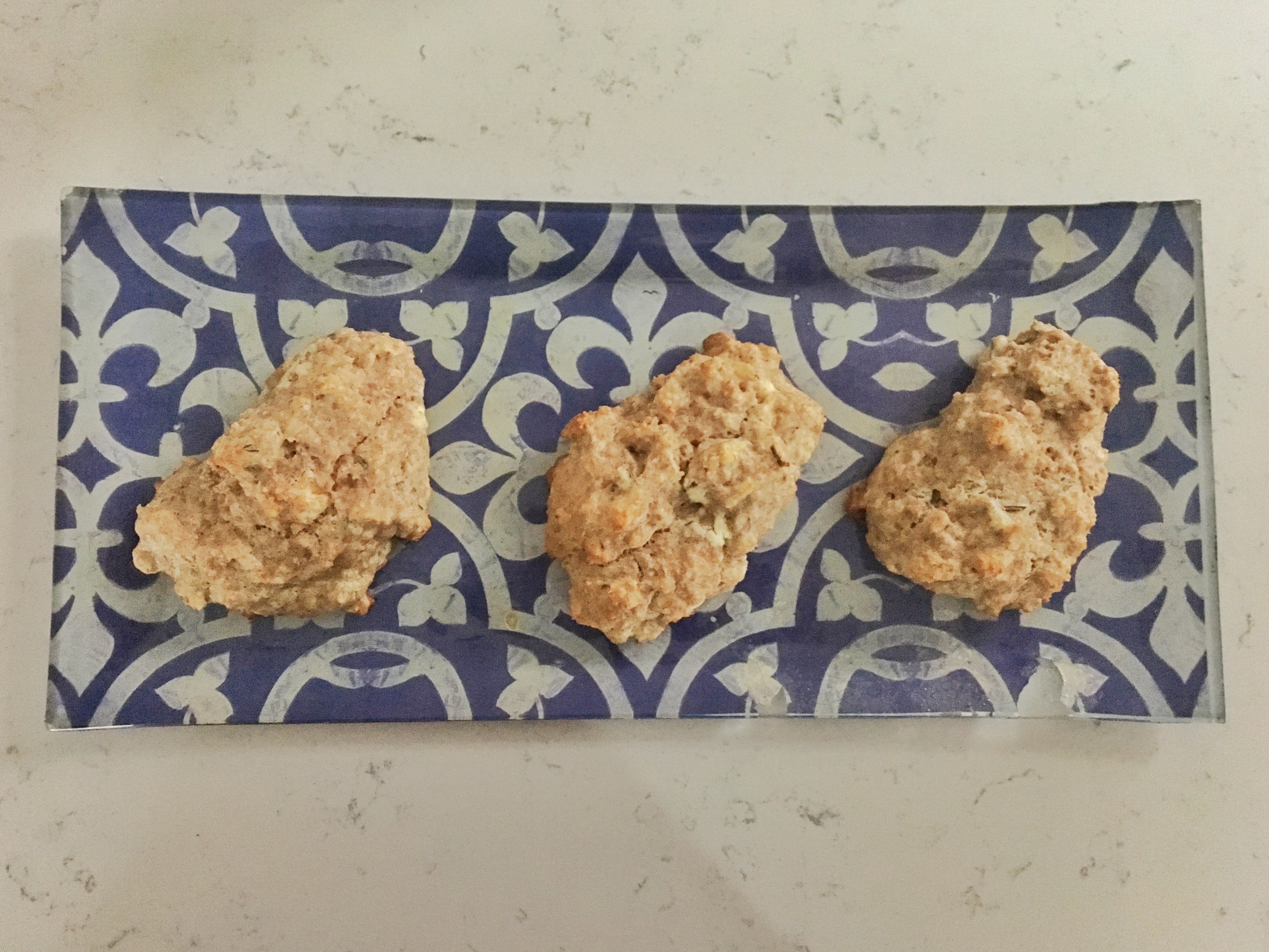 Whole Wheat Sourdough Scones with Goat Cheese and Rosemary