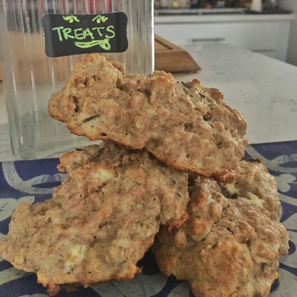 Whole Wheat Sourdough Scones with Goat Cheese and Rosemary