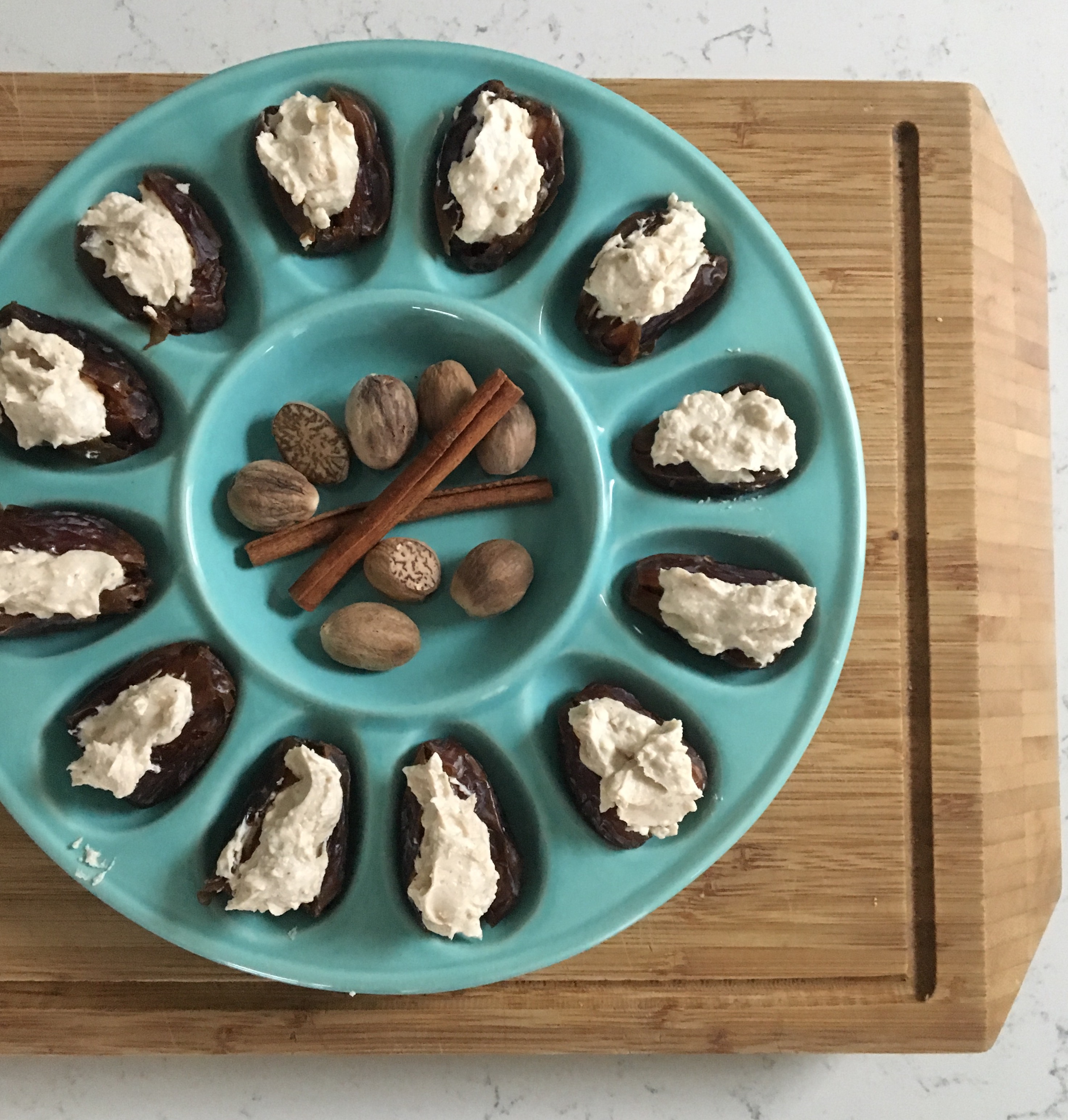 Spiced Goat Cheese Stuffed Dates