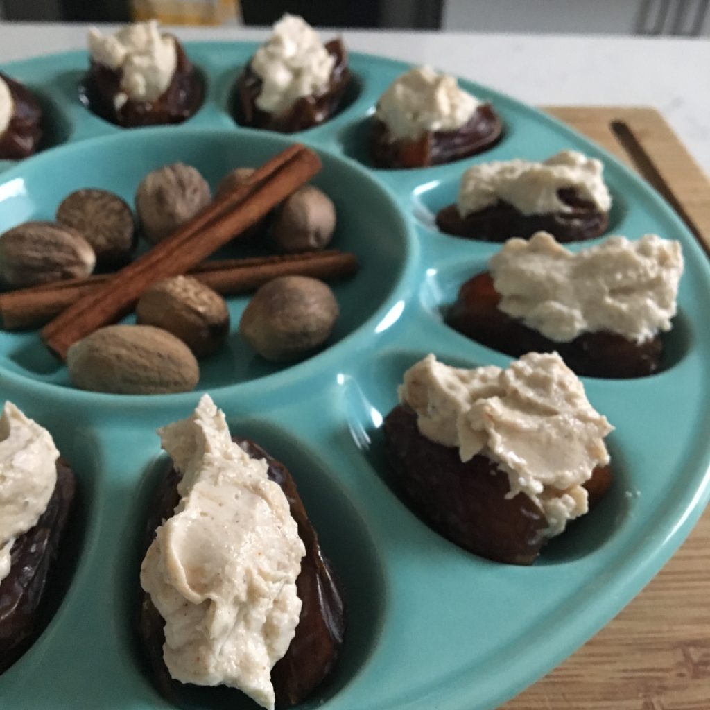 Spiced Goat Cheese Stuffed Dates