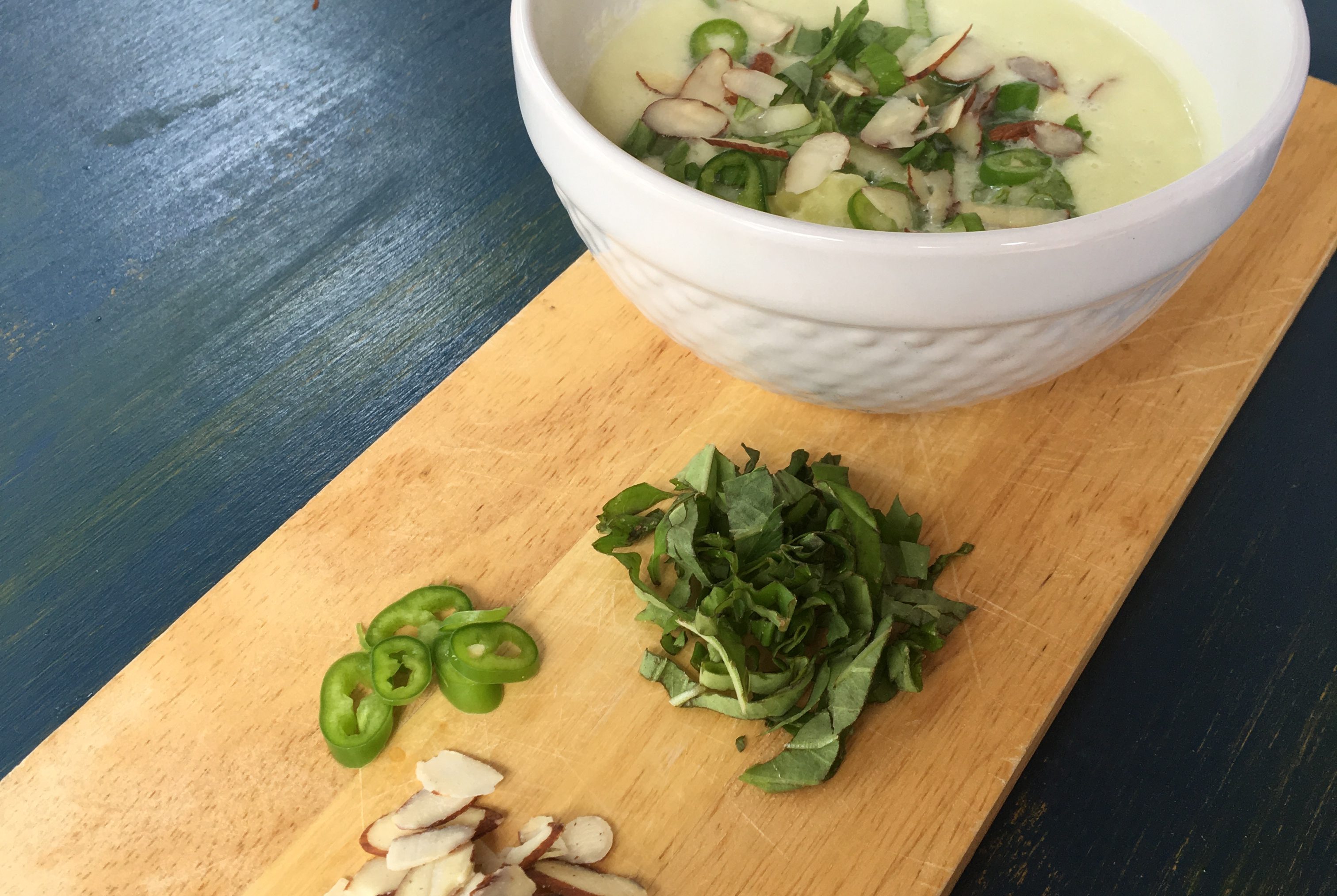 Cucumber-Kohlrabi Gazpacho